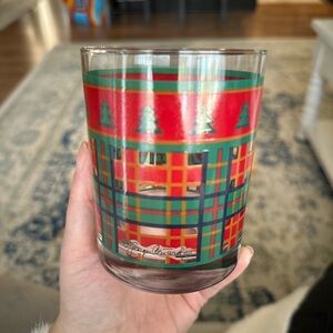 Festive Plaid Holiday Glass